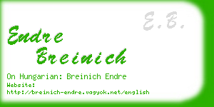 endre breinich business card